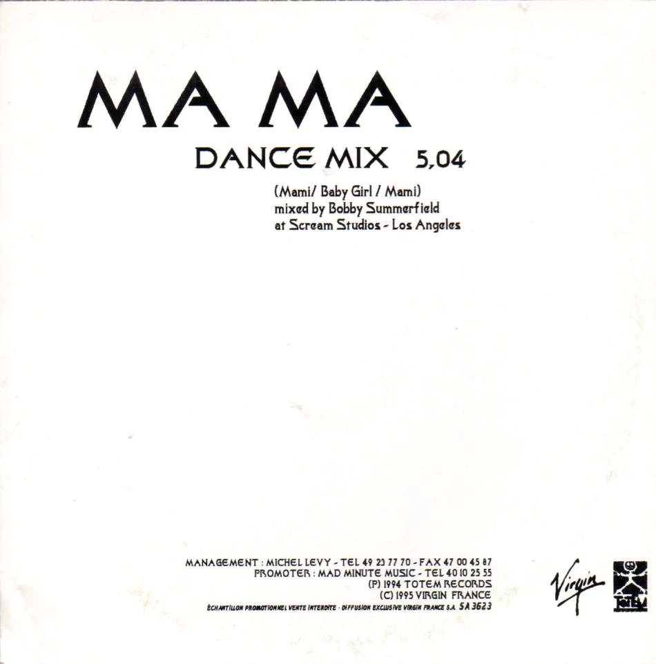 ❤️ Cheb Mami - Mama Dance Mix Ultra-Rare (1995) CD Promotionnel Hors Commerce! – photo 2